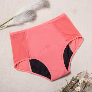 Pink high waist period underwear