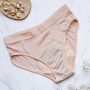 Apricot bamboo fibers period underwear