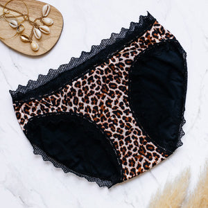Leopard period underwear