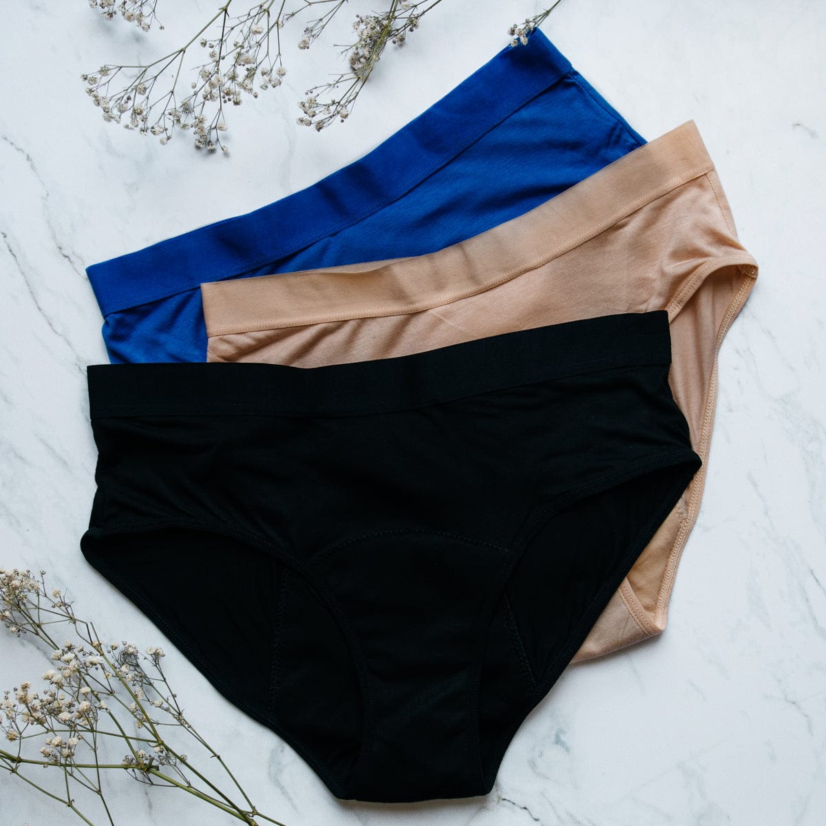 EnaBela Women's Bamboo Period Panties | Made of Earth-Friendly Bamboo  Fibre| No Tampons, Pads, Liners, Cups, Required