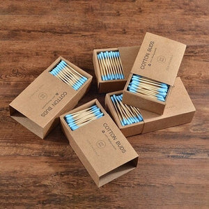 Pack of 5 Boxes of 200 bamboo cotton buds